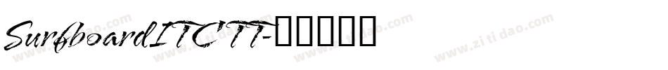 SurfboardITC TT字体转换